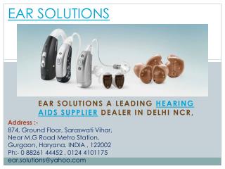 Hearing Aids in Delhi – EAR Solutions