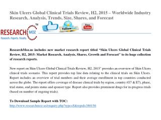 Skin Ulcers Global Clinical Trials Review, H2, 2015