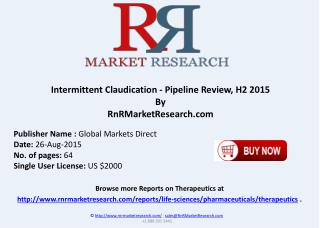 Intermittent Claudication Pipeline Therapeutics Development Review H2 2015