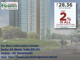 Panchsheel Green 2 at Greater Noida Call 91 9560450435