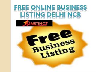 Free Online Business listing Delhi Ncr
