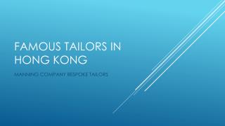 famous tailors in Hong Kong