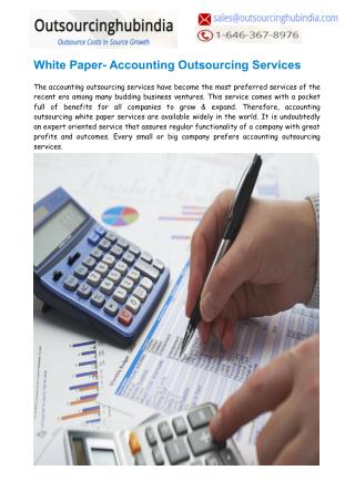 White Paper- Accounting Outsourcing Services