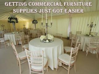 Getting Commercial Furniture Supplies Just Got Easier