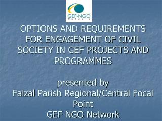 GEF and Civil Society