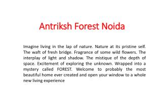 antriksh forest