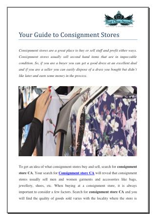 Consignment Store CA