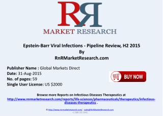 Epstein-Barr Viral Infections Pipeline Therapeutics Development Review H2 2015