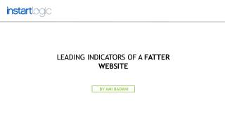 Leading Indicators of a Fatter Website – Instart Logic