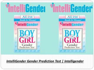 IntelliGender Gender Prediction Test | Intelligender