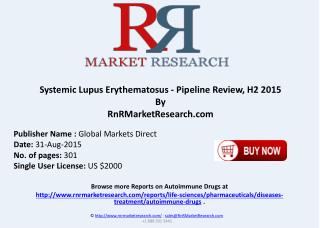 Systemic Lupus Erythematosus Pipeline Review H2 2015