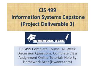 CIS 499 Project Deliverable 3