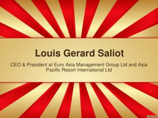 Louis Gerard Saliot | CEO of Euro Asia Hotel( Fiji Tourism)