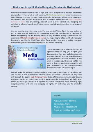 media design services in chennai