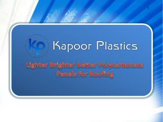 Lighter Brighter Better Polycarbonate Panels for Roofing