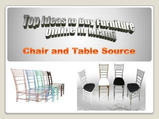 Top Ideas to Buy Furniture Online in Miami