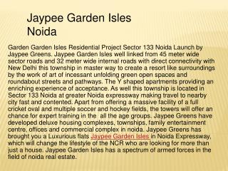 Jaypee Garden Isles
