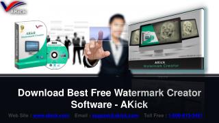 Download Free Watermark Creator Software - AKick