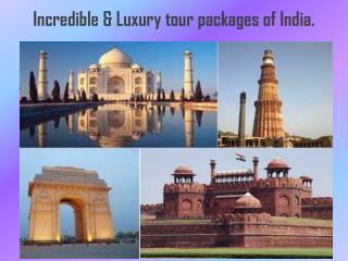 Incredible & Luxury tour packages of India.