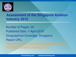 Singapore Aviation Sector Evaluation and Growth Scenario 2015