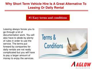 Why short term vehicle hire is a great alternative to leasing or daily rental