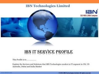 IBN Technologie is a Web Application and Mobile Application Development Company