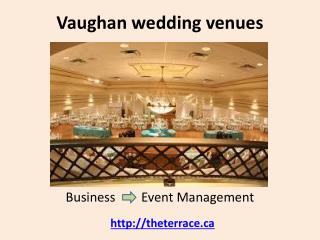 Vaughan wedding venue banquet halls