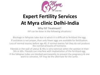 Expert fertility services at myra clinic delhi india