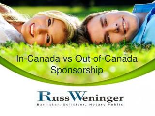 In-Canada vs Out-of-Canada Sponsorship