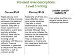 Revised level descriptions: Level 5 writing