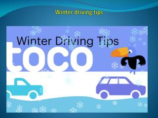 Winter driving tips