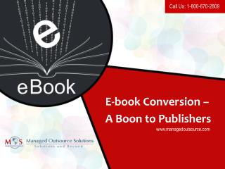 E-book Conversion – A Boon to Publishers