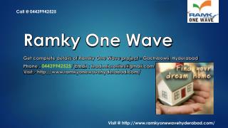 Ramky One Wave - Gachibowli, Hyderabad - Price, Review, Floor Plan - Call @ 04439942525