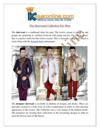 Mens Sherwani Online UK | Designer Sherwani Online Shopping