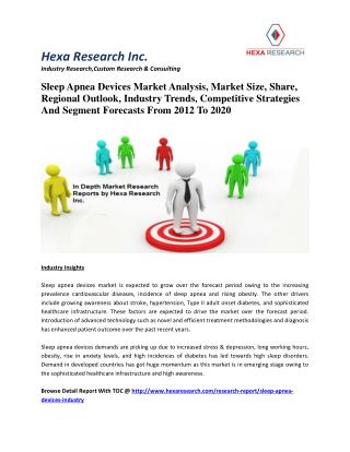 Sleep Apnea Devices Market Analysis, Market Size, Share, Regional Outlook, Industry Trends, Competitive Strategies And S