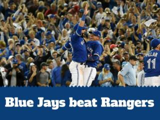 Blue Jays beat Rangers