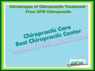 Advantages of Chiropractic Treatment