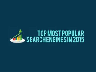 2015’s Most Popular Search Engines [Infographic]