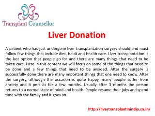 Liver Donation