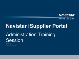 Navistar iSupplier Portal