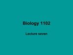 Biology 1102