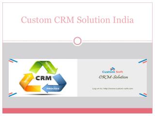 Custom CRM Development India