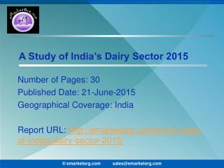 Indian dairy Market Extrapolating growth prospects of 15.6% year-on-year by 2016