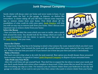 Junk Disposal Company