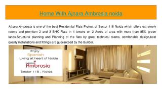 Book home with Ajnara Ambrosia