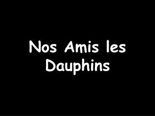 Nos Amis les Dauphins