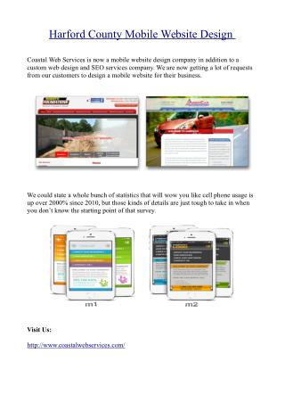 Harford County Mobile Website Design