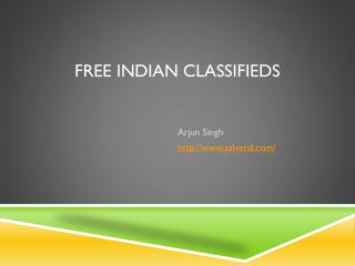 Free Indian Classifieds