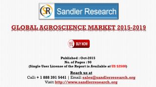 2019 World Agroscience Industry by Market Size, Trends, Drivers and Growth Opportunities Analysis and Forecasts Report