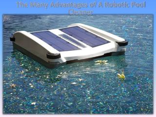 The Many Advantages of A Robotic Pool Cleaner